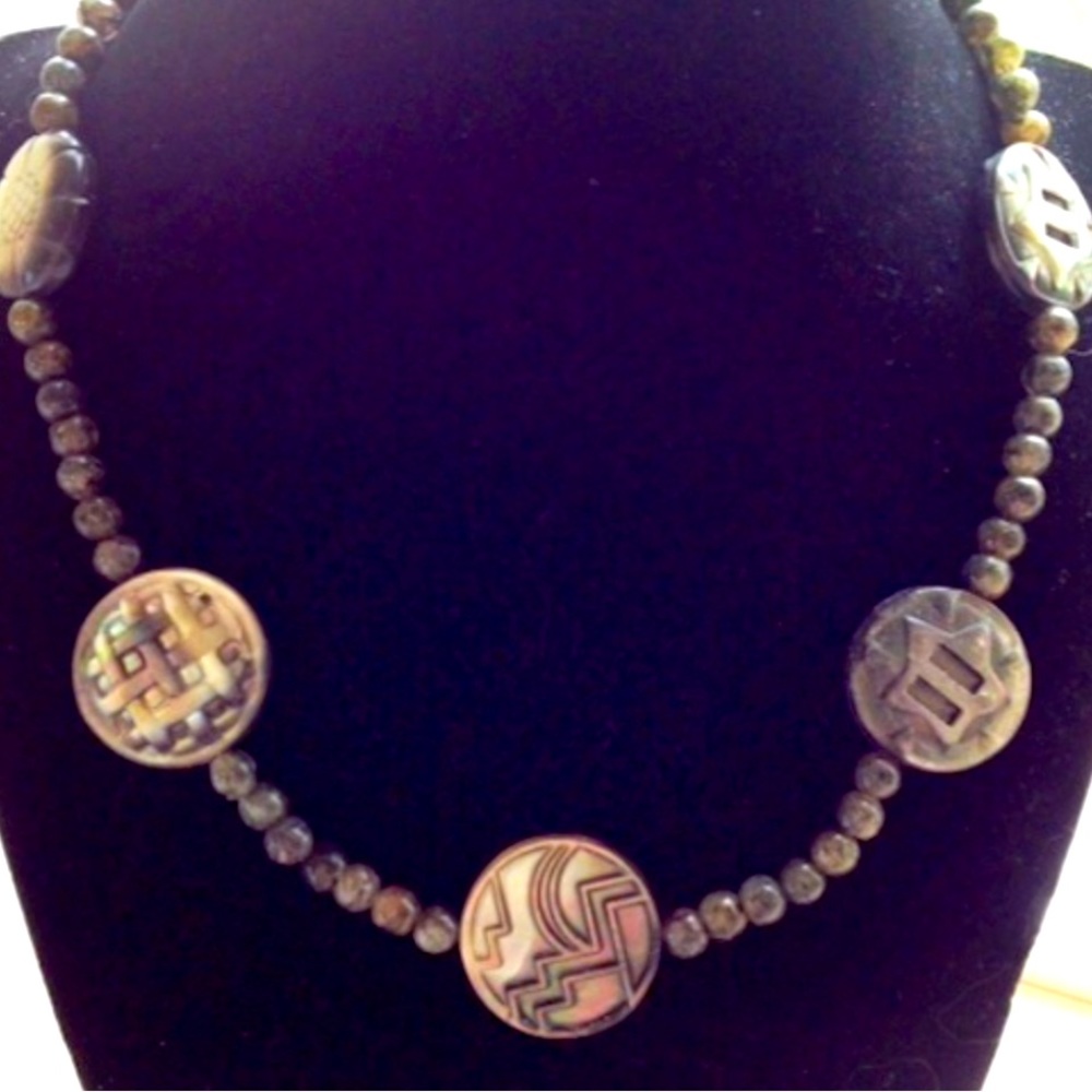 South Sea Tahitian Hand-Carved Shell Medallions
